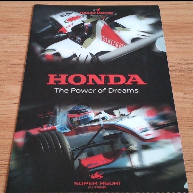 F1 HONDA Racing team スーパーアグリ クリアファイル エンタメ/ホビーのコレクション(ノベルティグッズ)の商品写真