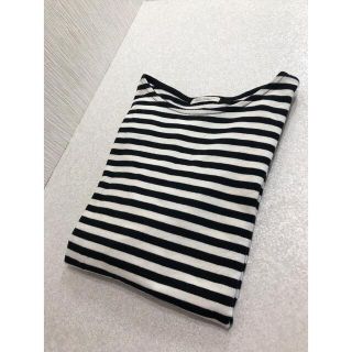 最終売り切り価格！レディース　トップス　ボーダーTシャツ　Lサイズ(Tシャツ(長袖/七分))