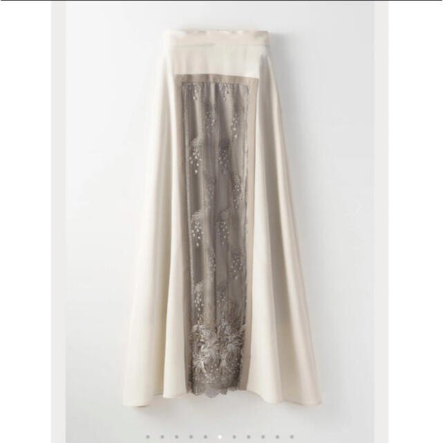 murral Framed flower long skirt