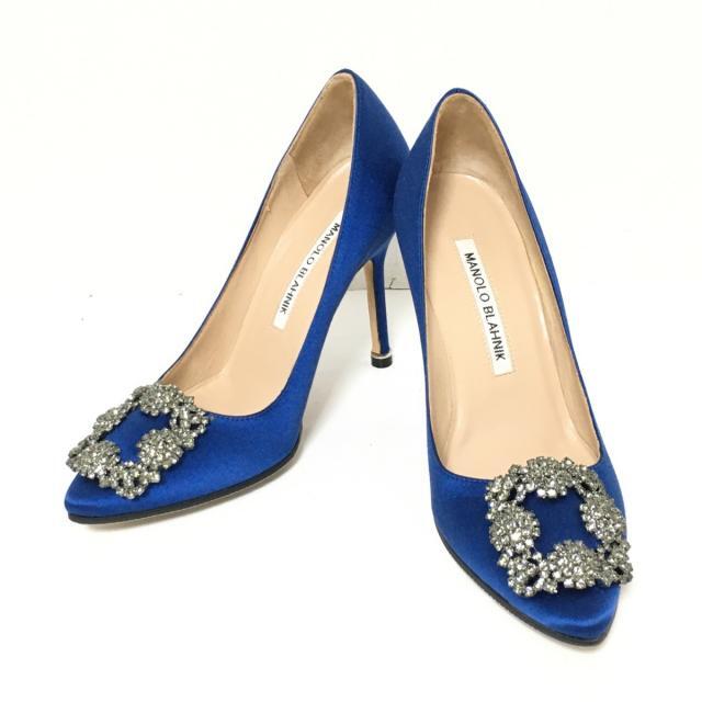 MANOLO BLAHNIK(マノロブラニク)のマノロブラニク パンプス 34 1/2美品  - レディースの靴/シューズ(ハイヒール/パンプス)の商品写真