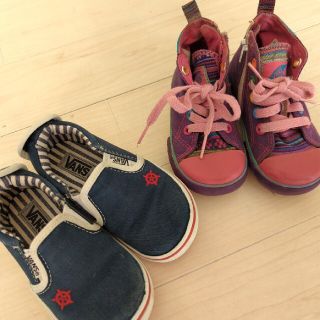 ヴァンズ(VANS)のvans 15cm16cm ２足セット　キッズ(スニーカー)