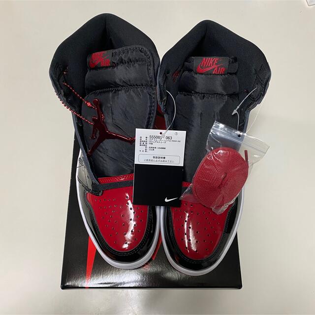 NIKE(ナイキ)のNike Air Jordan 1 High OG Patent Bred メンズの靴/シューズ(スニーカー)の商品写真