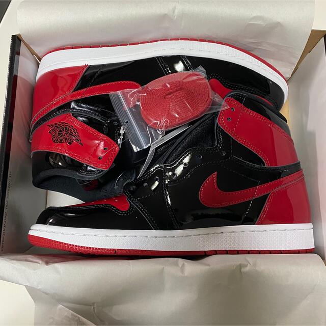 NIKE(ナイキ)のNike Air Jordan 1 High OG Patent Bred メンズの靴/シューズ(スニーカー)の商品写真