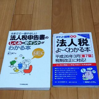 法人税 申告 2冊(ビジネス/経済)