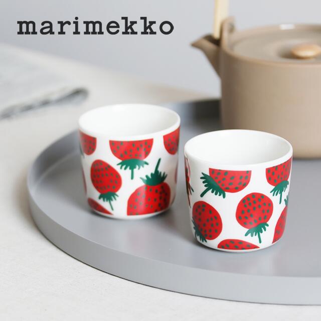 【未使用品】marimekkoラテマグ「マンシッカ」