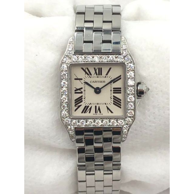 Cartier カルティエ サントスドゥモワゼルSM ダイヤモンドベゼル 腕時計