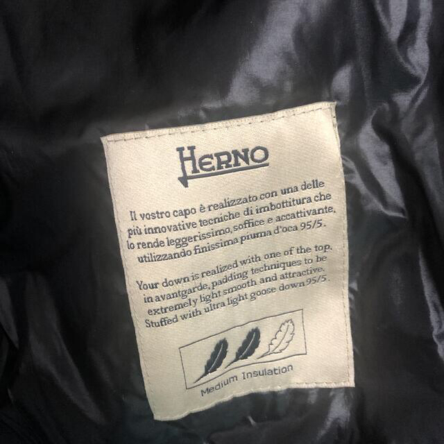 HERNO(ヘルノ)のファー付き　ヘルノダウンコート HERNO レディース ロング ブラック レディースのジャケット/アウター(ダウンコート)の商品写真