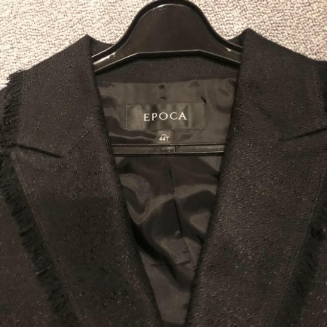 レディース EPOCA - エポカ 黒スーツ美品44サイズの通販 by でれこ|エポカ