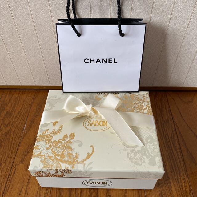 SABON(サボン)のSABON空箱❤️CHANEL ミニショッパーおまけ付き コスメ/美容のコスメ/美容 その他(その他)の商品写真