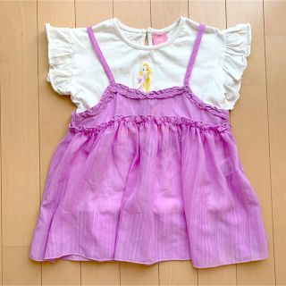 ベビードール(BABYDOLL)の⭐︎ラプンツェルデザイン⭐︎ 重ね着キャミ&半袖　110㎝【BABY DOLL】(Tシャツ/カットソー)