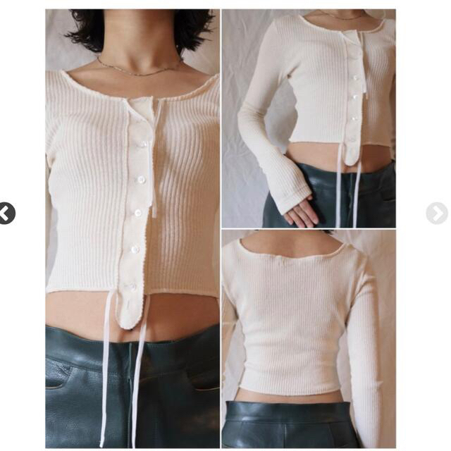 Cotton Rib Long Sleeve Corset Top