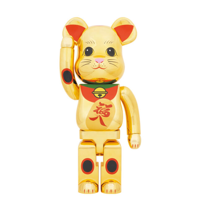 日本最大級 - TOY MEDICOM BE@RBRICK 1000% 金メッキ 福入 招き猫