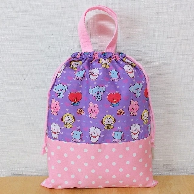 お着替え袋 ハンドメイド【BT紫】の通販 by こなつパンダN's shop|ラクマ