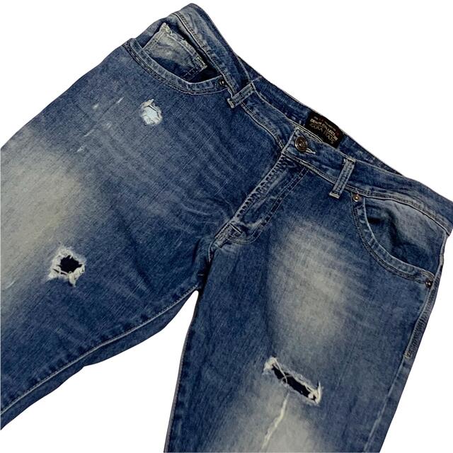 ZARA(ザラ)のZARA JEANS ダメージ加工 リペア加工 ストレッチ USA34 メンズのパンツ(デニム/ジーンズ)の商品写真