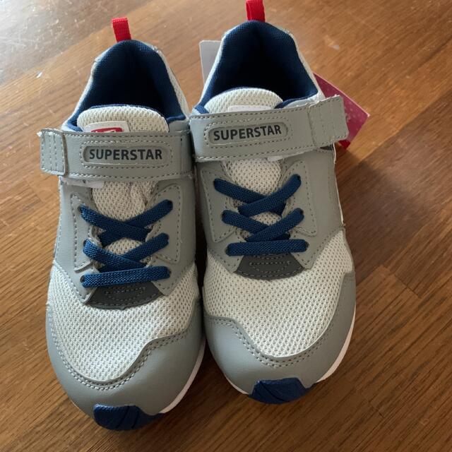 SUPERSTAR(スーパースター)のムーンスター スーパースター 子供靴 グレー キッズ/ベビー/マタニティのキッズ靴/シューズ(15cm~)(スニーカー)の商品写真