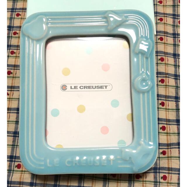 LE CREUSET(ルクルーゼ)のルクルーゼ ベビーフォトスタンド ブルー インテリア/住まい/日用品のキッチン/食器(収納/キッチン雑貨)の商品写真