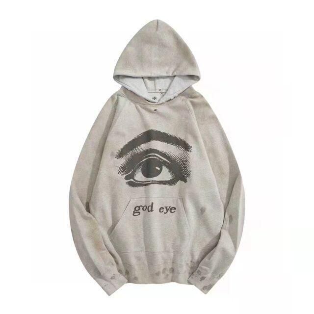 SAINT MICHAEL XL GOD EYE HOODIE GRAY | tspea.org