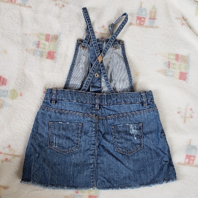 ZARA KIDS(ザラキッズ)のZARA　デニム　ワンピース　80 キッズ/ベビー/マタニティのベビー服(~85cm)(ワンピース)の商品写真