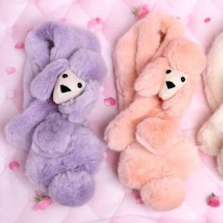 ケイティー(Katie)のkatie♡プードルティペット ピンク新品(マフラー/ショール)