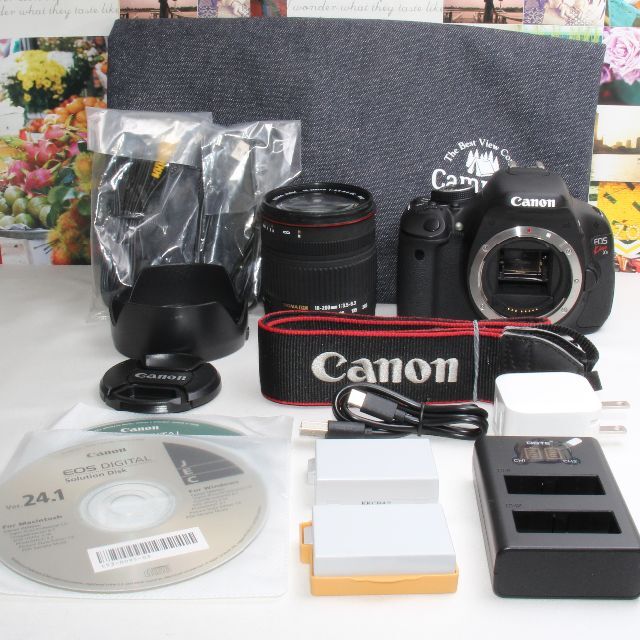 red heart 予備バッテリー 新品カメラバッグ付 red heart Canon EOS 