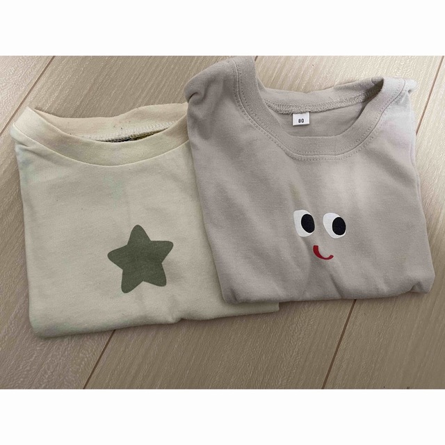 ゆきち様専用。にんまりTシャツ キッズ/ベビー/マタニティのベビー服(~85cm)(Ｔシャツ)の商品写真