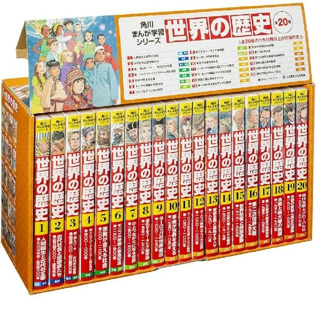 角川　まんが学習シリーズ　全巻セット　日本の歴史　世界の歴史　中学受験
