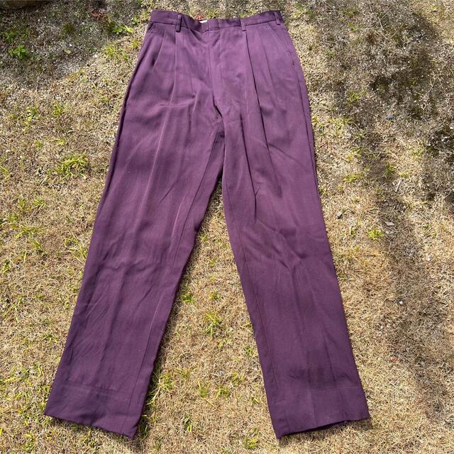 vintage 紫 スラックス