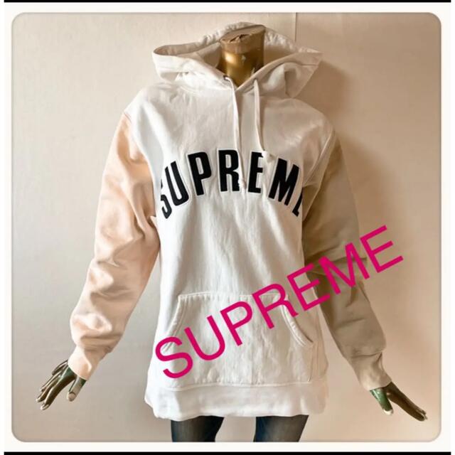 Supreme Color Blocked Arc Logo Hoodie Size M