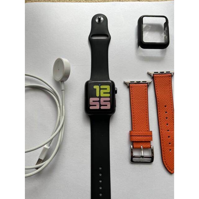 AppleWatch2 アルミニウム42mm ブラック 良品 ベルト2本 2021 Haru - 腕時計(デジタル) -  edmontonquotient.com