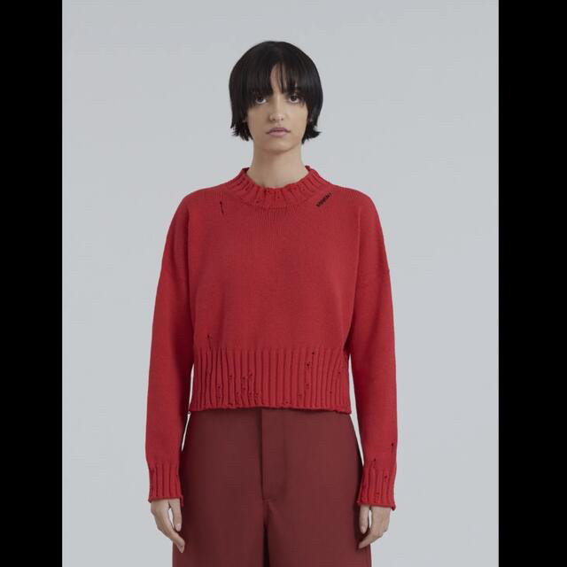 MARNI アンフィニッシュドエッジ ツイストコットン ニット