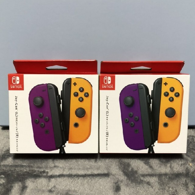 Nintendo Switch - 新品未開封品 2個セット Joy-Con ネオンパープル ネオンオレンジ の通販 by hachitaro