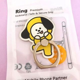 ボウダンショウネンダン(防弾少年団(BTS))のBT21 CHIMMY スマホリング スマホスタンド チミー ジミン BTS(キャラクターグッズ)