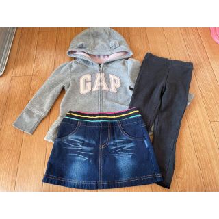 ベビーギャップ(babyGAP)の女の子 トップス スカート レギンス まとめ売り 80cm(Ｔシャツ)