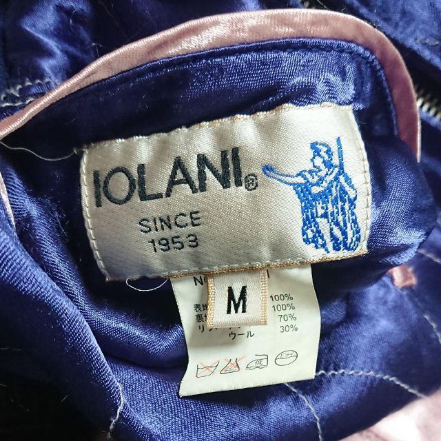 【IOLANI イオラニ 居楽仁】桜刺繍リバーシブルスカジャン M メンズのジャケット/アウター(スカジャン)の商品写真