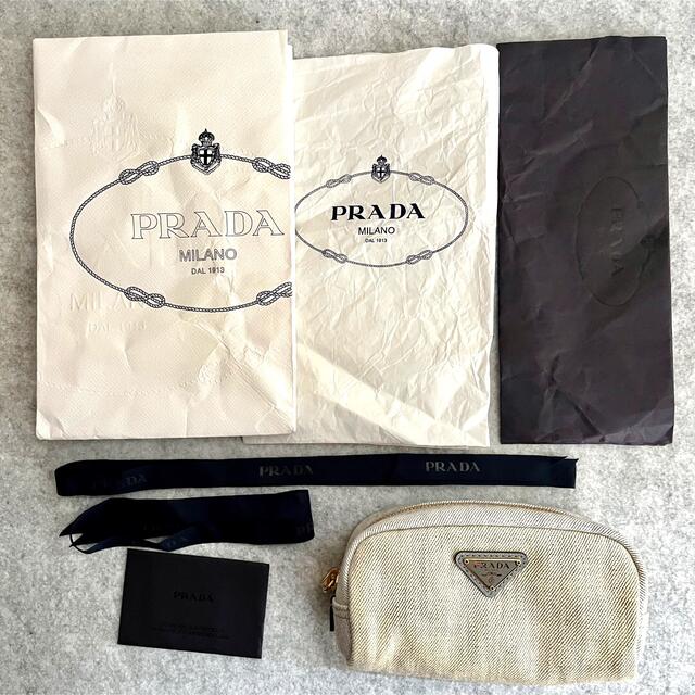 PRADA - 【未使用品】プラダ デニムポーチの通販 by BON-VOYAGE's shop