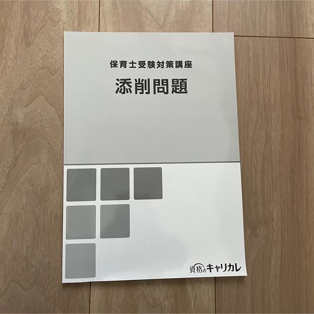 資格のキャリカレ 保育士受験対策講座 エンタメ/ホビーの本(資格/検定)の商品写真