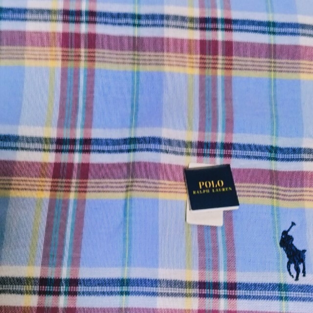 POLO RALPH LAUREN(ポロラルフローレン)のW 1　ポロラルフローレンハンカチ5枚ソックス一足 メンズのファッション小物(ハンカチ/ポケットチーフ)の商品写真