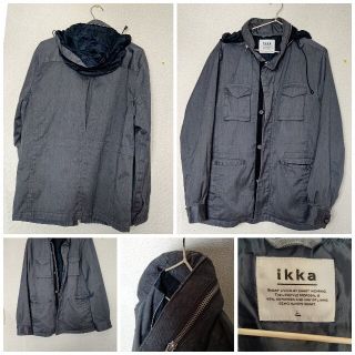 イッカ(ikka)のikka 薄手ジャケット　羽織　グレー　収納帽子(その他)