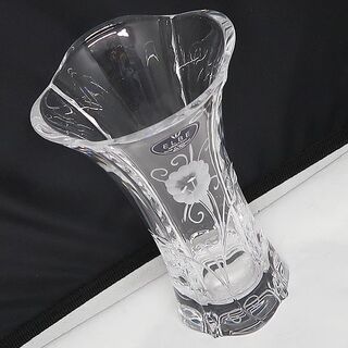 未使用保管品 　 ELBE エルベ 　クリスタル 　フラワーベース　 花瓶