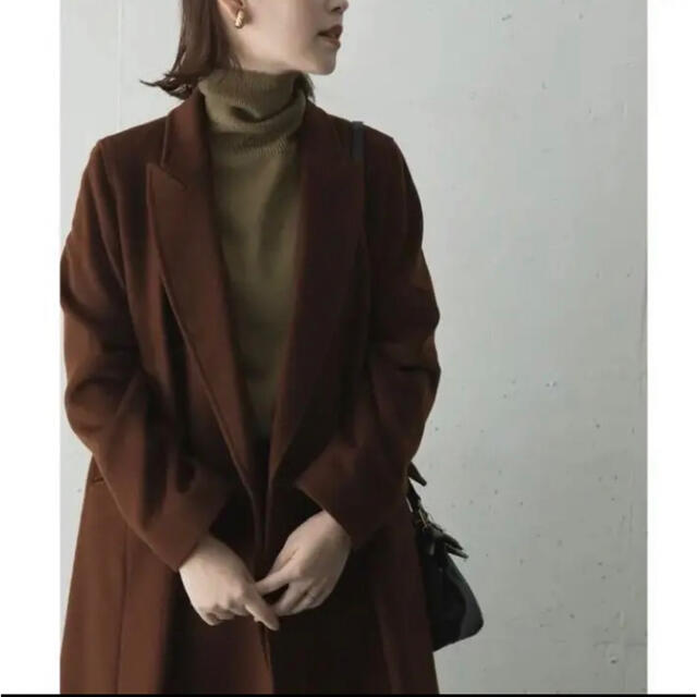 【新品未使用】ROSSO ロッソ カシミヤ混チェスターコート