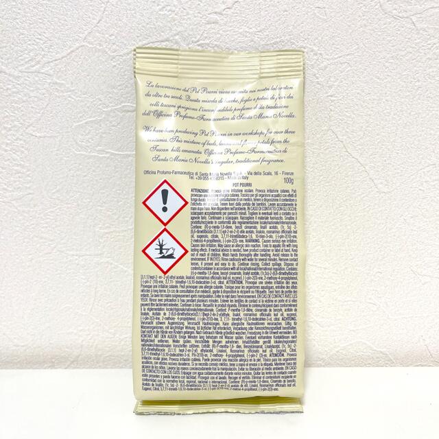 Santa Maria Novella(サンタマリアノヴェッラ)の【新品】 サンタマリアノヴェッラ　ポプリ　詰め替え用　100g コスメ/美容のリラクゼーション(お香/香炉)の商品写真