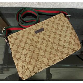 グッチ(Gucci)のGUCCI グッチ 189749シェリーライン GGキャンバスショルダーバッグ(ショルダーバッグ)