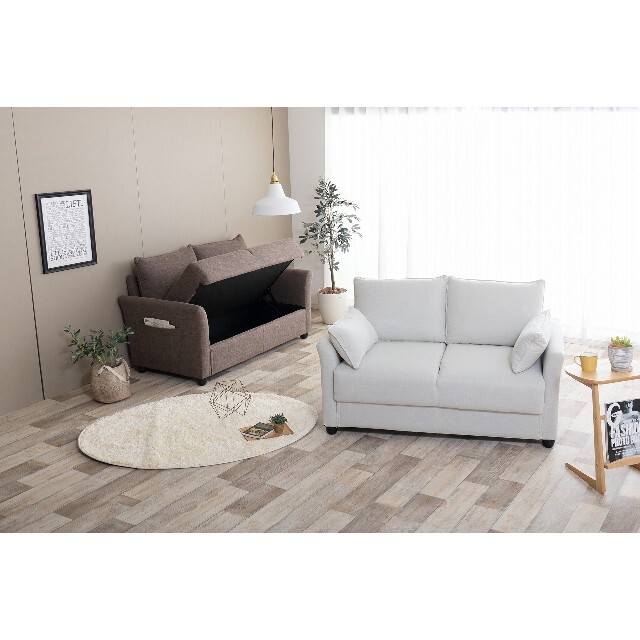 Riely 収納付き2人掛けソファ | hartwellspremium.com