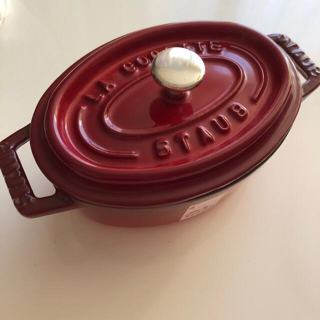 STAUB オーバルミニココット　11cm 廃盤ピメントレッドキッチン/食器