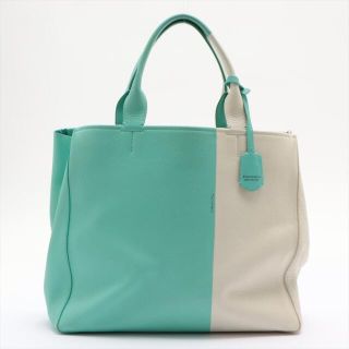 ティファニー(Tiffany & Co.)のティファニー  レザー  ブルー レディース トートバッグ(トートバッグ)