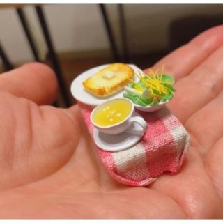 ミニチュア朝食セット★バタートースト(ミニチュア)