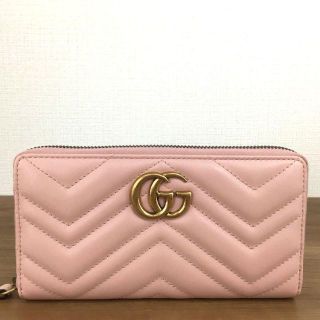 Gucci - 未使用品 GUCCI 長財布 443123 ライトピンク レザー 383の通販