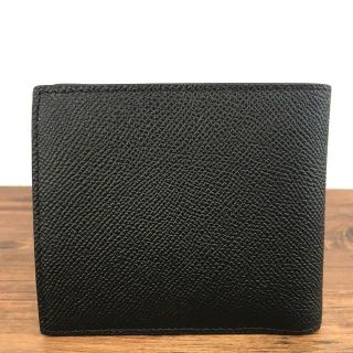 未使用品 BURBERRY 二つ折り財布 ブラック レザー 385