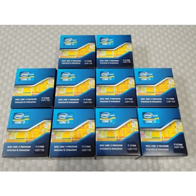 円高還元 10個セット BX80623I72700K 2700K i7 CPU intel PCパーツ 円高還元 10個セット BX80623I72700K 2700K i7 CPU intel PCパーツ