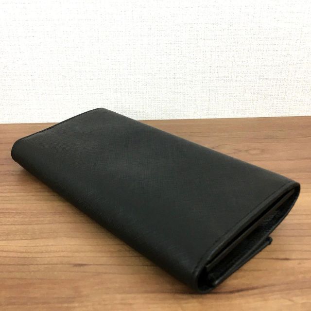 極美品 Salvatore Ferragamo 長財布 ブラック レザー 390 日本最大級
